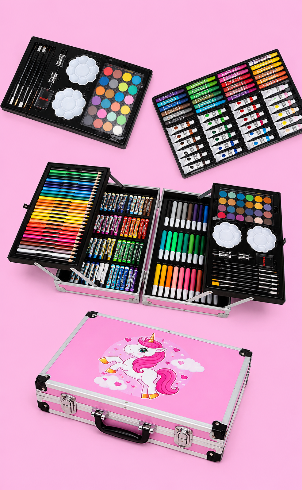 145+ Pcs Deluxe Unicorn Art Kit thumbnail 3