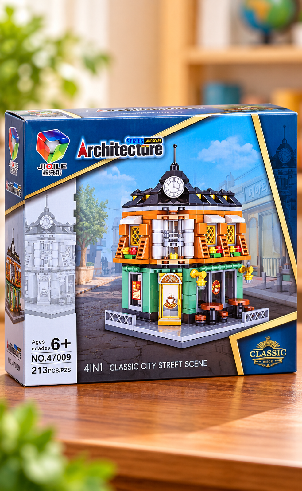 JIOLE Architecture Classic City Street Building Blocks Set – 213 Pcs, 4-in-1 thumbnail 1