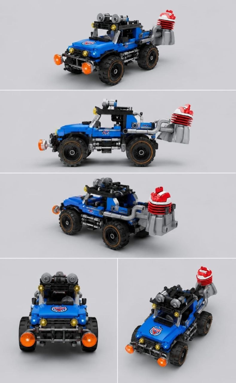 LEGO 457 Pcs 2-in-1 Transforming Off-Road Jeep Set thumbnail 3