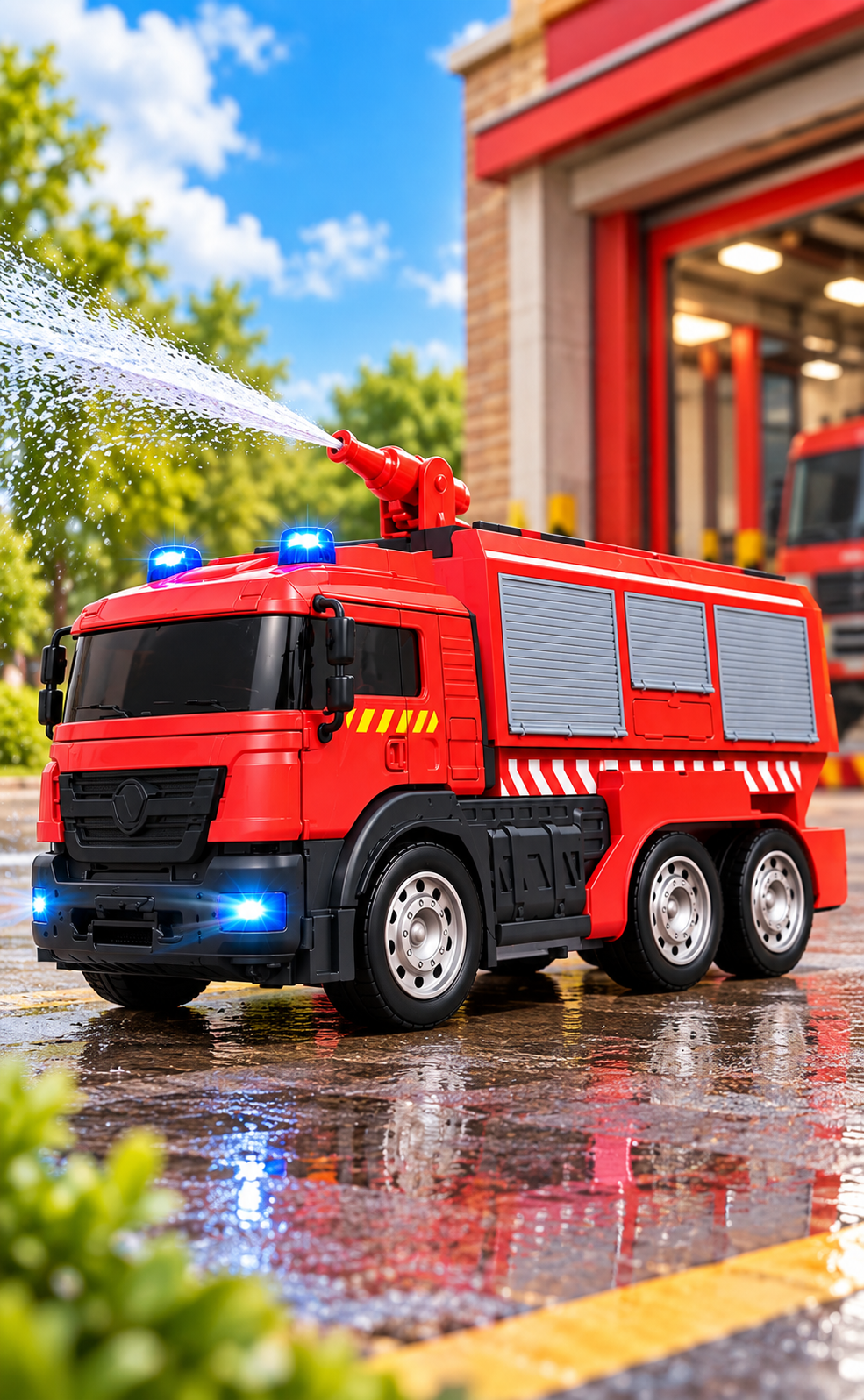 2-in-1 Transforming Fire Rescue Engine Bot thumbnail 2