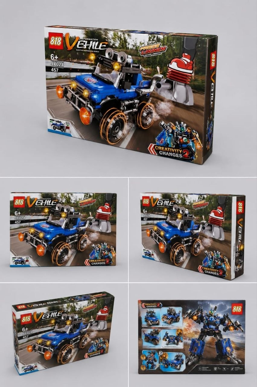 LEGO 457 Pcs 2-in-1 Transforming Off-Road Jeep Set thumbnail 5