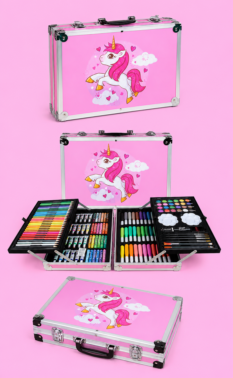 145+ Pcs Deluxe Unicorn Art Kit thumbnail 2
