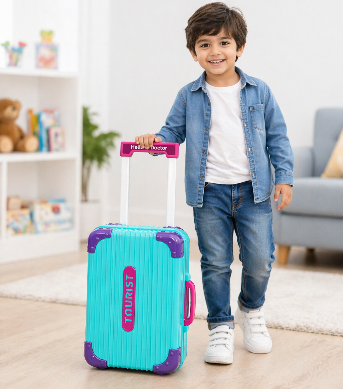 Kids Doctor Trolley Suitcase Set thumbnail 3