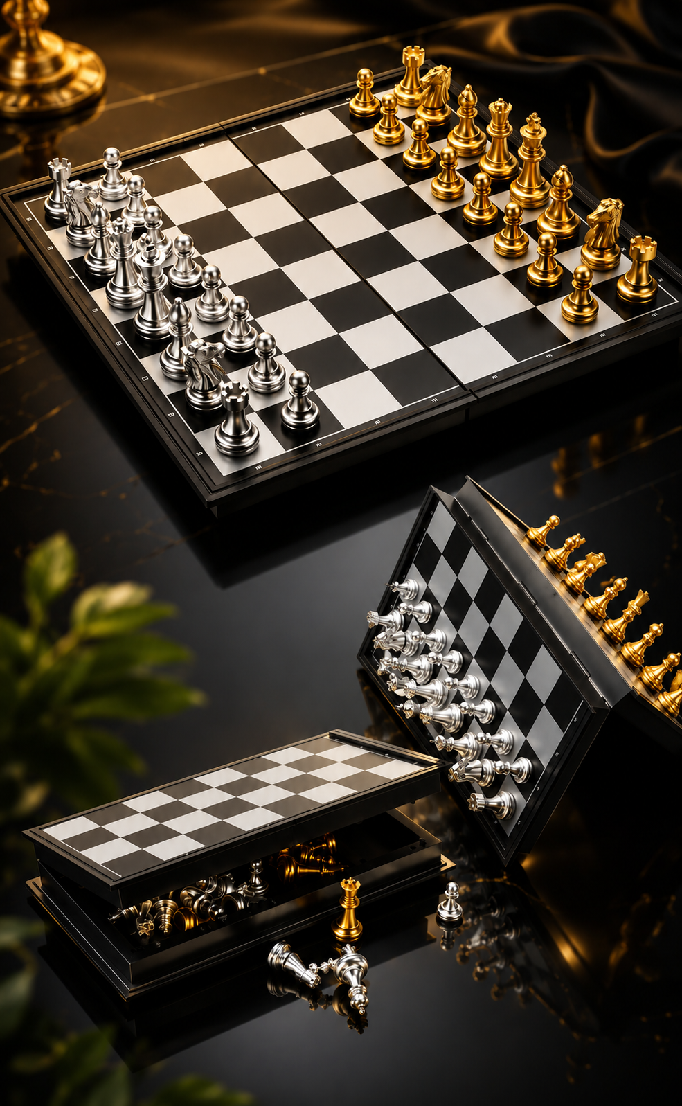 Magnetic Chess- Golden & Silver Guti thumbnail 3