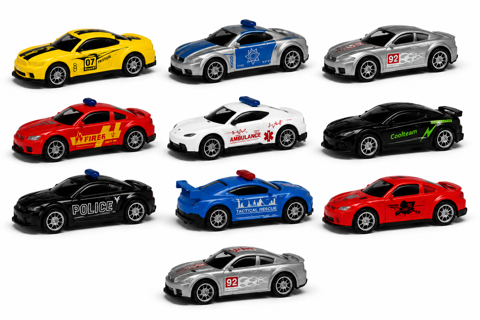 Metal Speedster Car Pack 10 pcs thumbnail 2