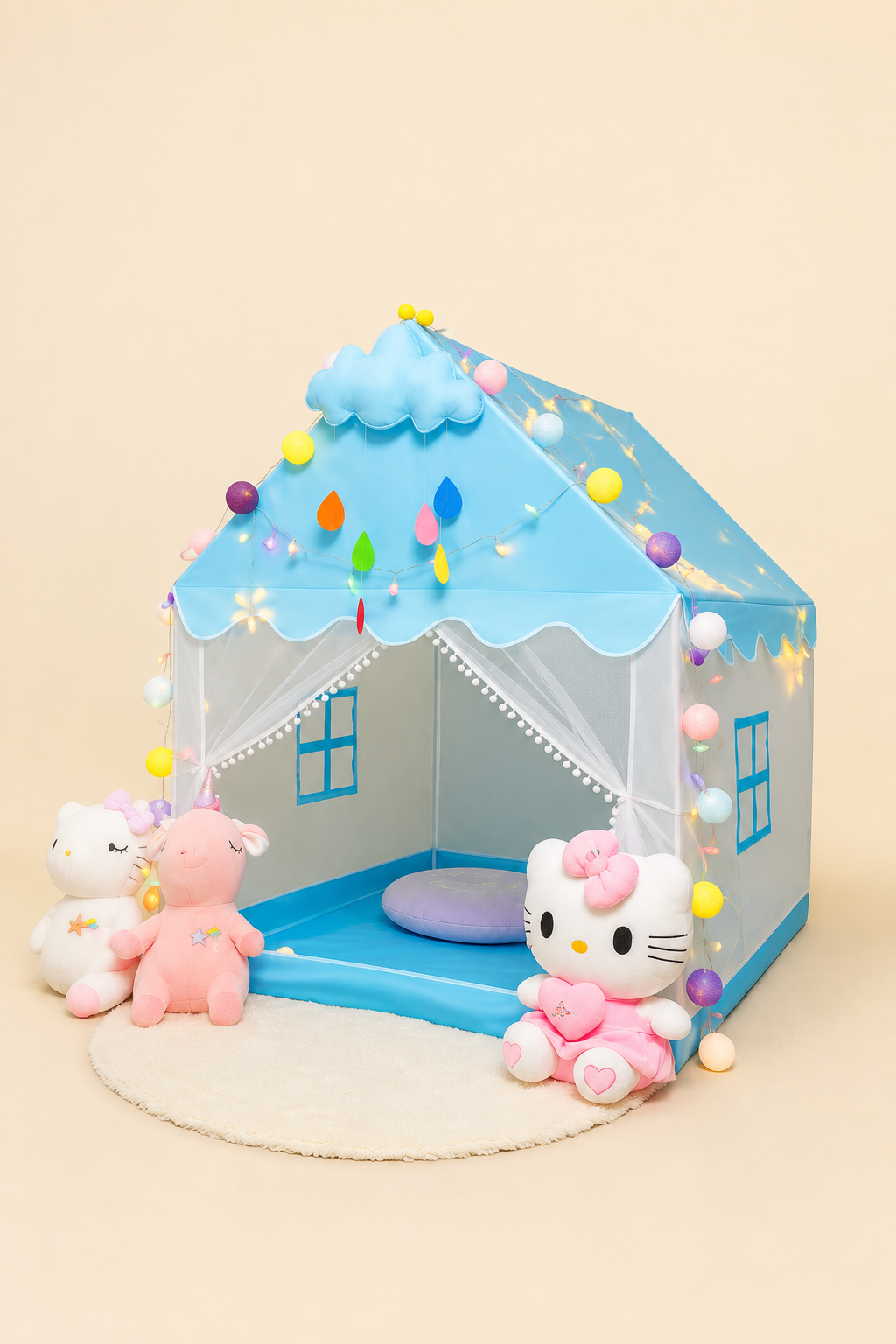 Kids Indoor Play Tent House-Princess Dream Playhouse thumbnail 2