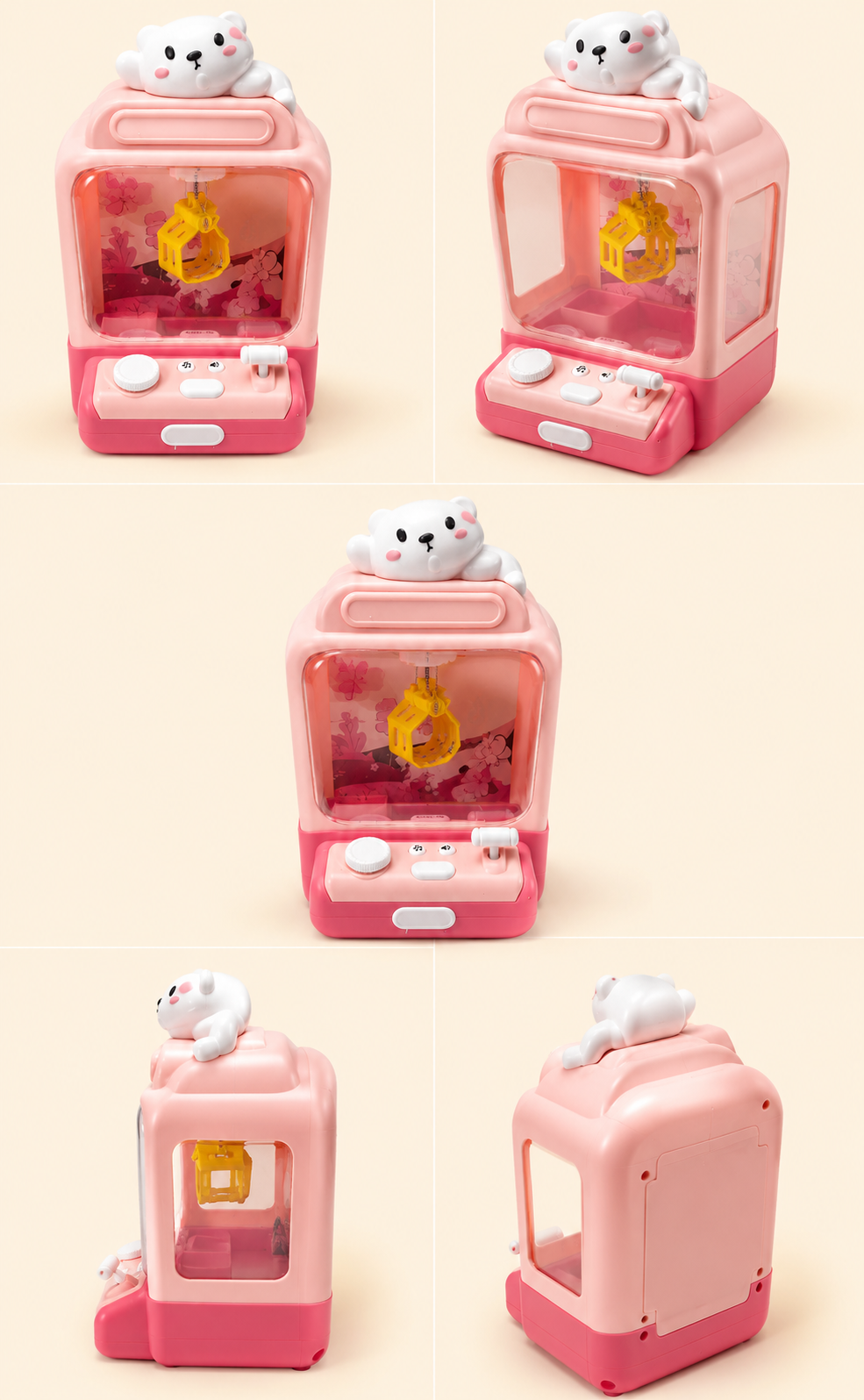 Mini Claw Machine Toy with Plush & Capsule Surprise Set thumbnail 4