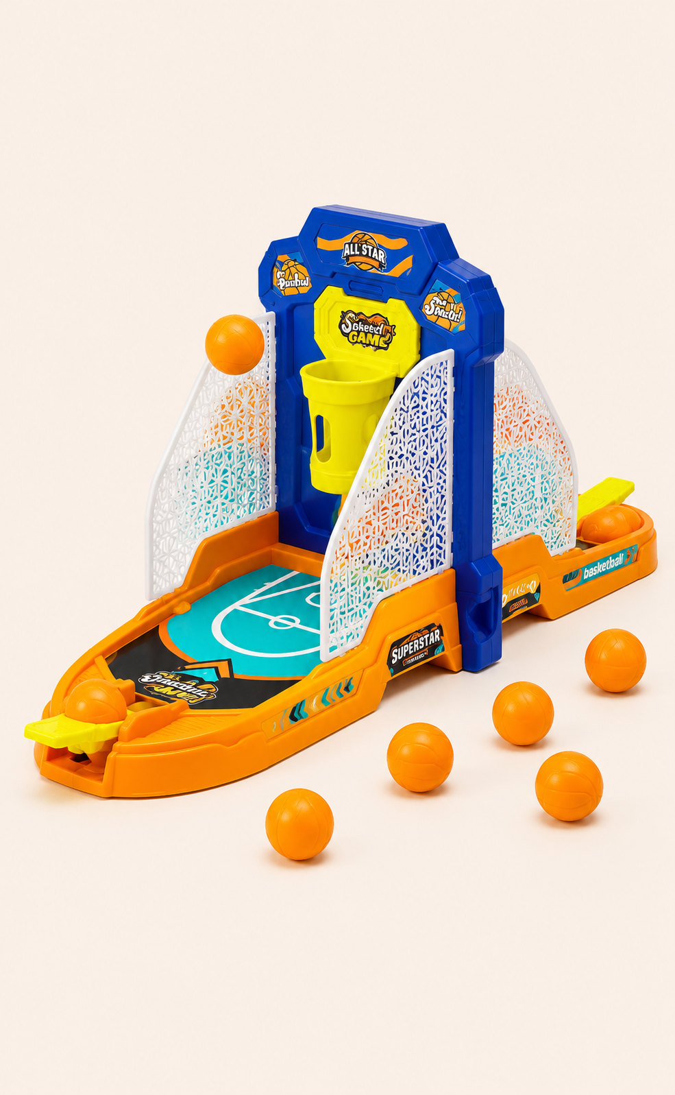 🏀 Kids Double Shot Basketball Arcade Game Set – Interactive Indoor Shooting Toy