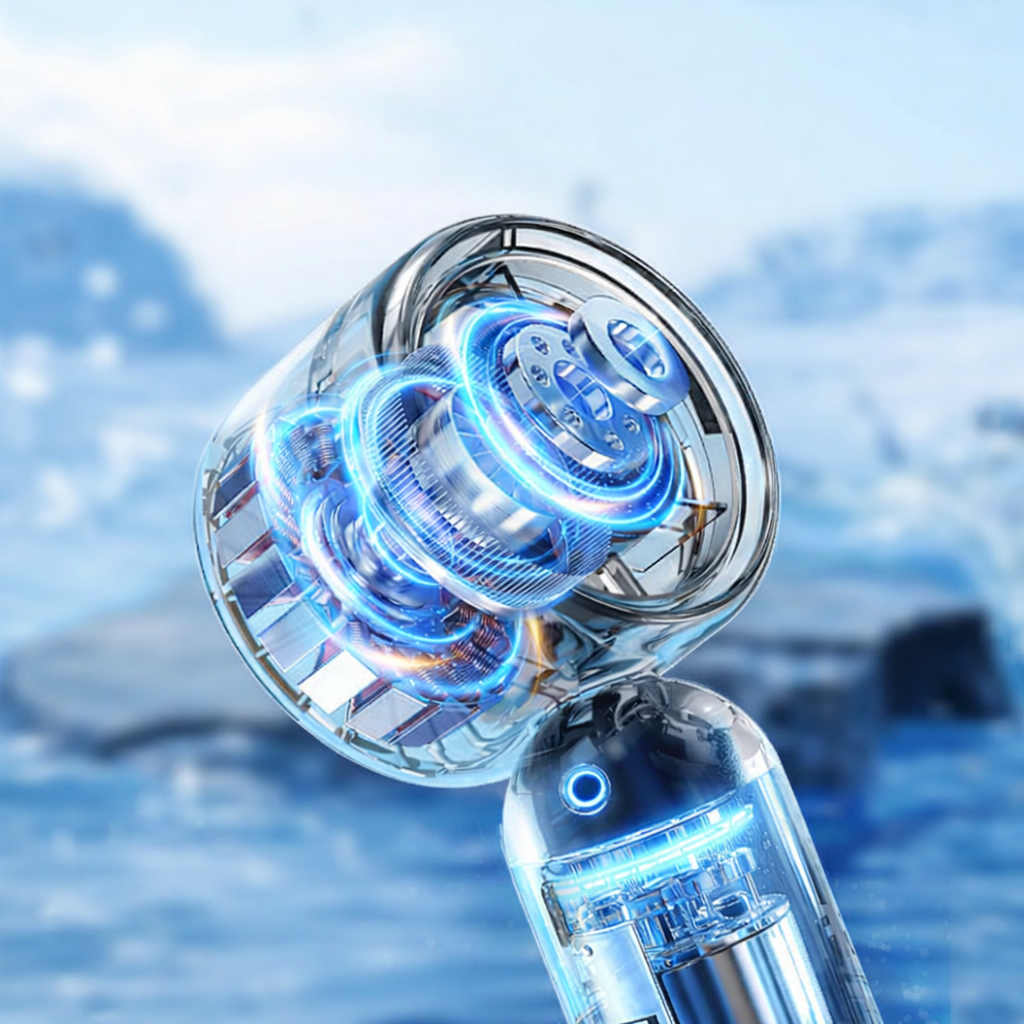 2 in 1 Portable 3000mAh Ice Cooling Mist Spray Fan thumbnail 3