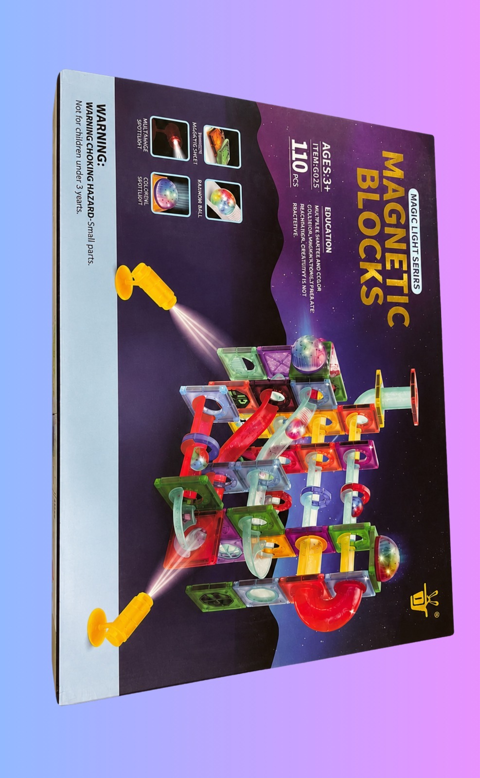 Magic Glow Magnetic Marble Run 110 pcs thumbnail 3
