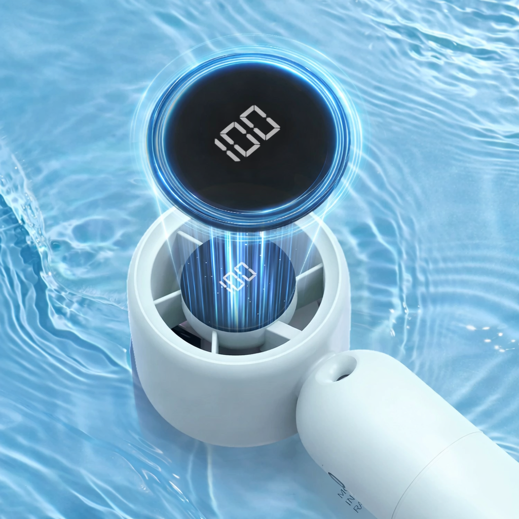 2 in 1 Portable 3000mAh Ice Cooling Mist Spray Fan thumbnail 4