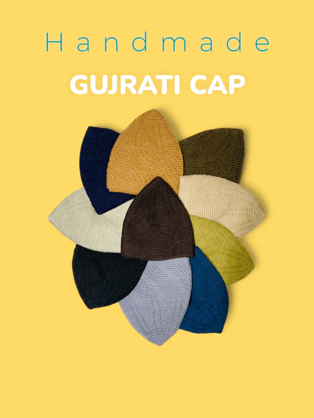 গুজরাটি প্লেইন টুপি - Gujrati Plain Tupi