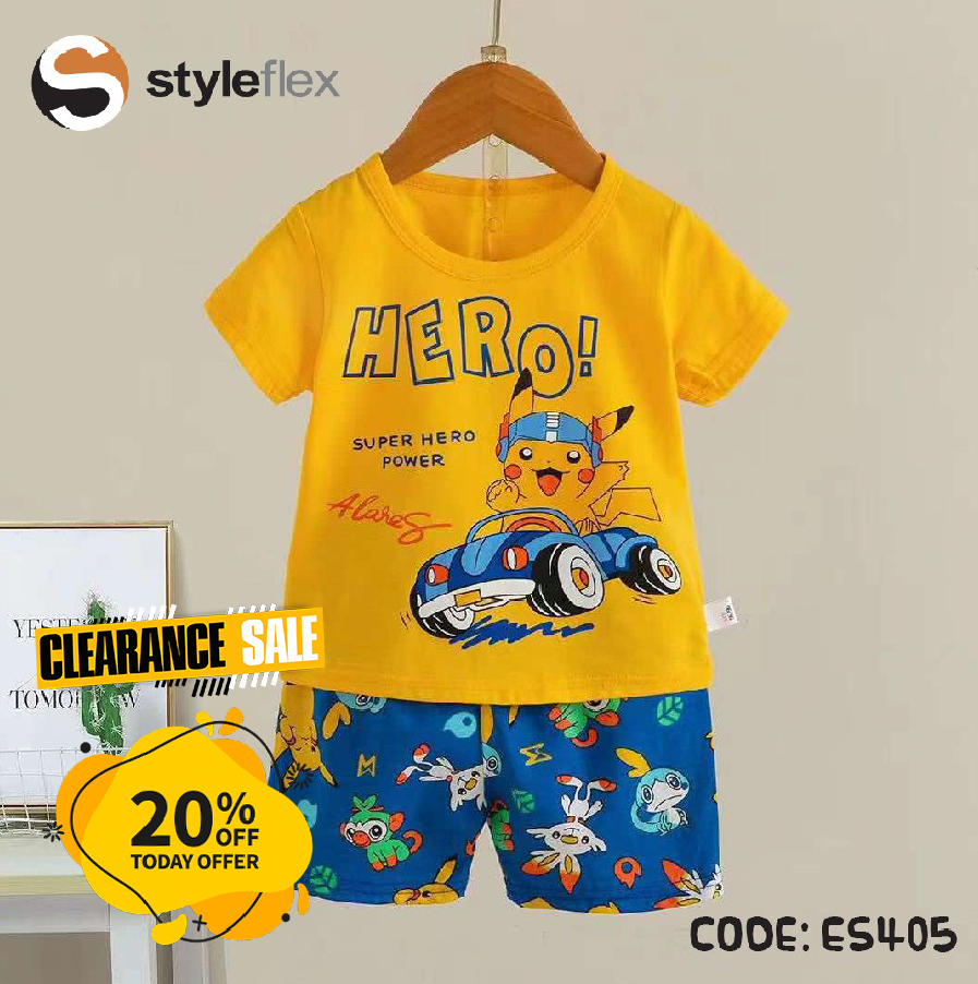 Orange Pokemon - Imported Baby Set - Casual Set