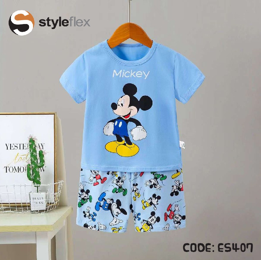 Blue Micky - Imported Baby Set - Casual Set