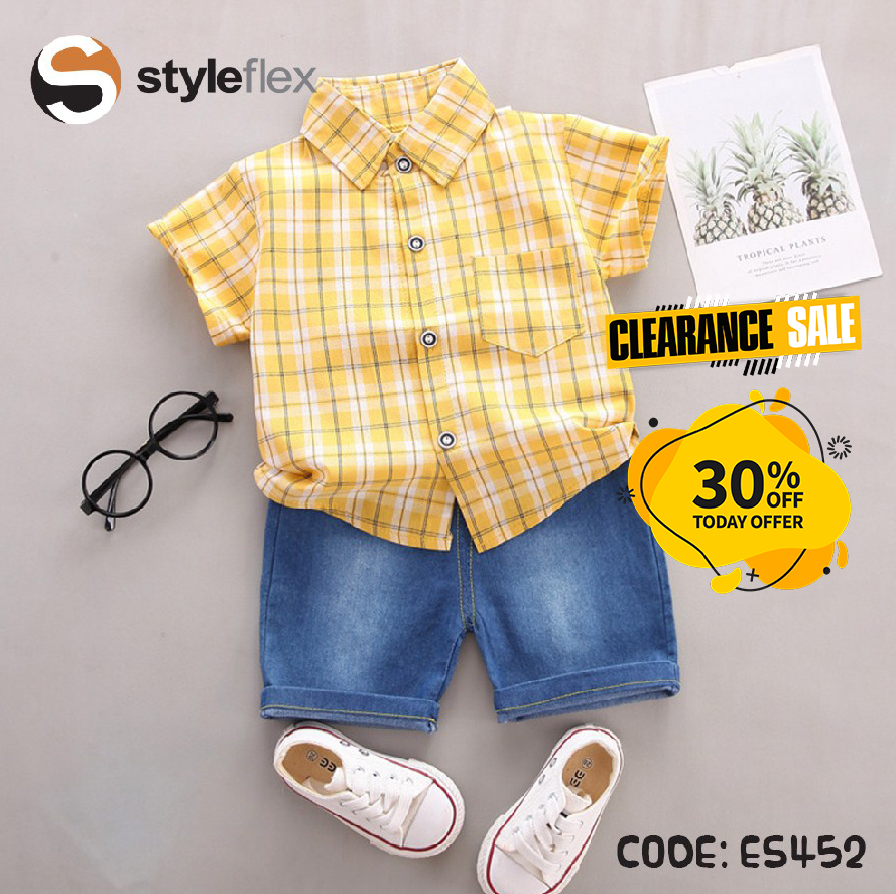 Check Shirt - Imported Kids Set - Exclusive Set