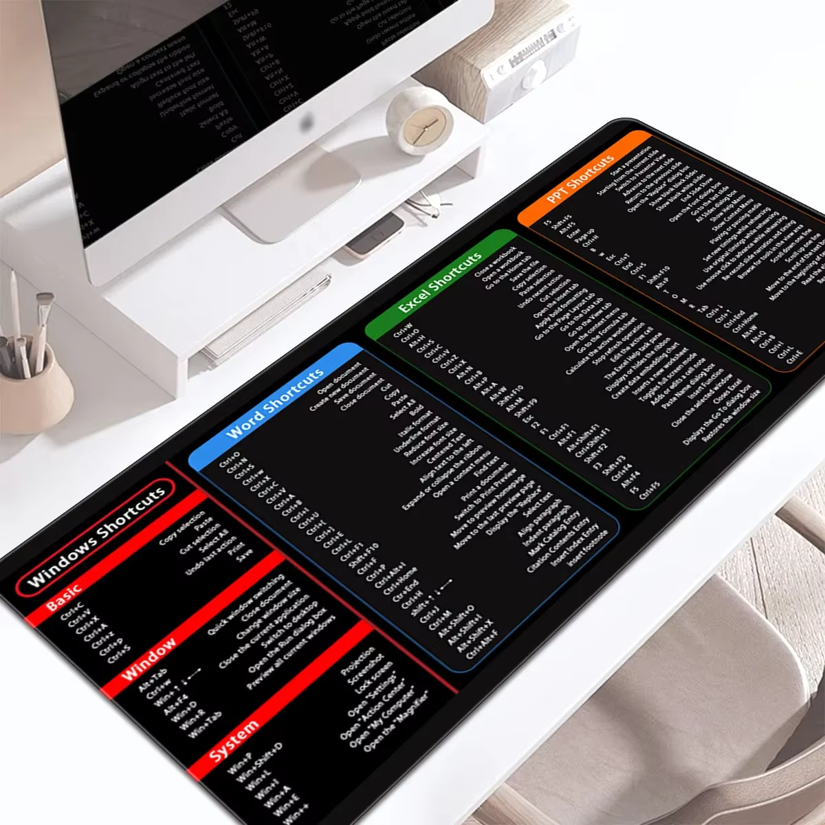 Anti-slip Computer Shortcut Desk Mat