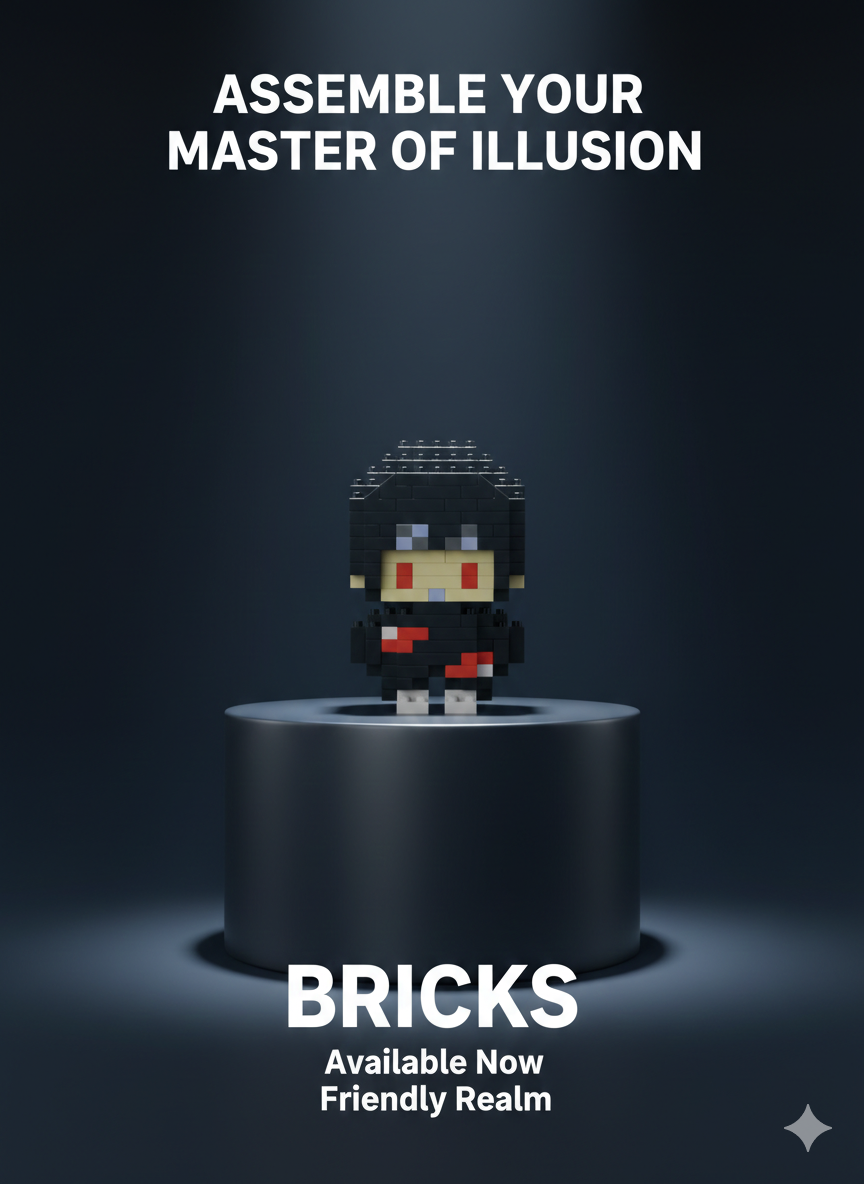 Itachi | Bricks Master of Illusion Figure - Shadow Ninja Collectible Building Set