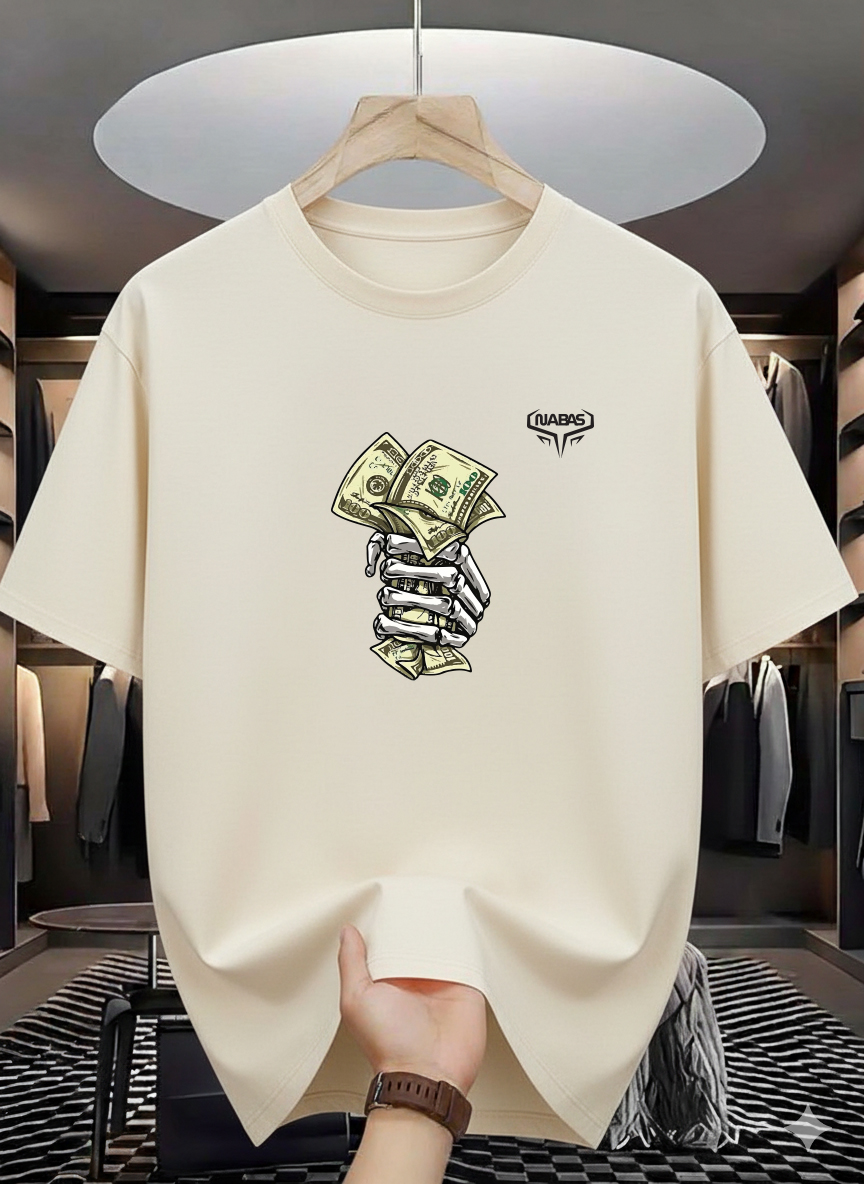Skeleton Cash Grip Graphic T-Shirt