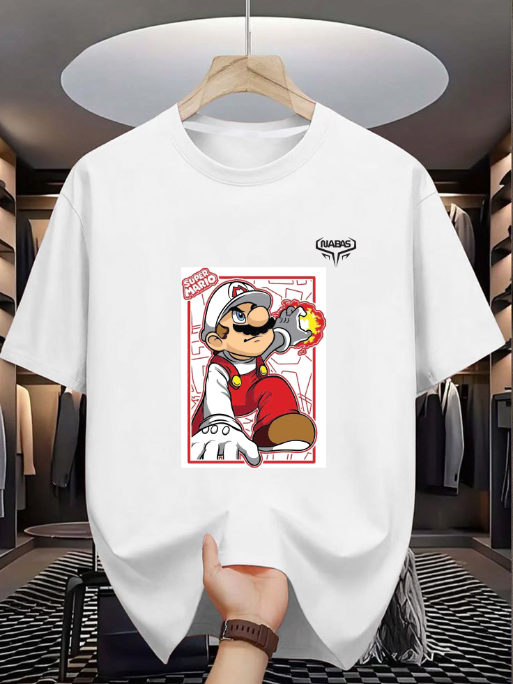 Super Mario Fire Power Graphic T-Shirt