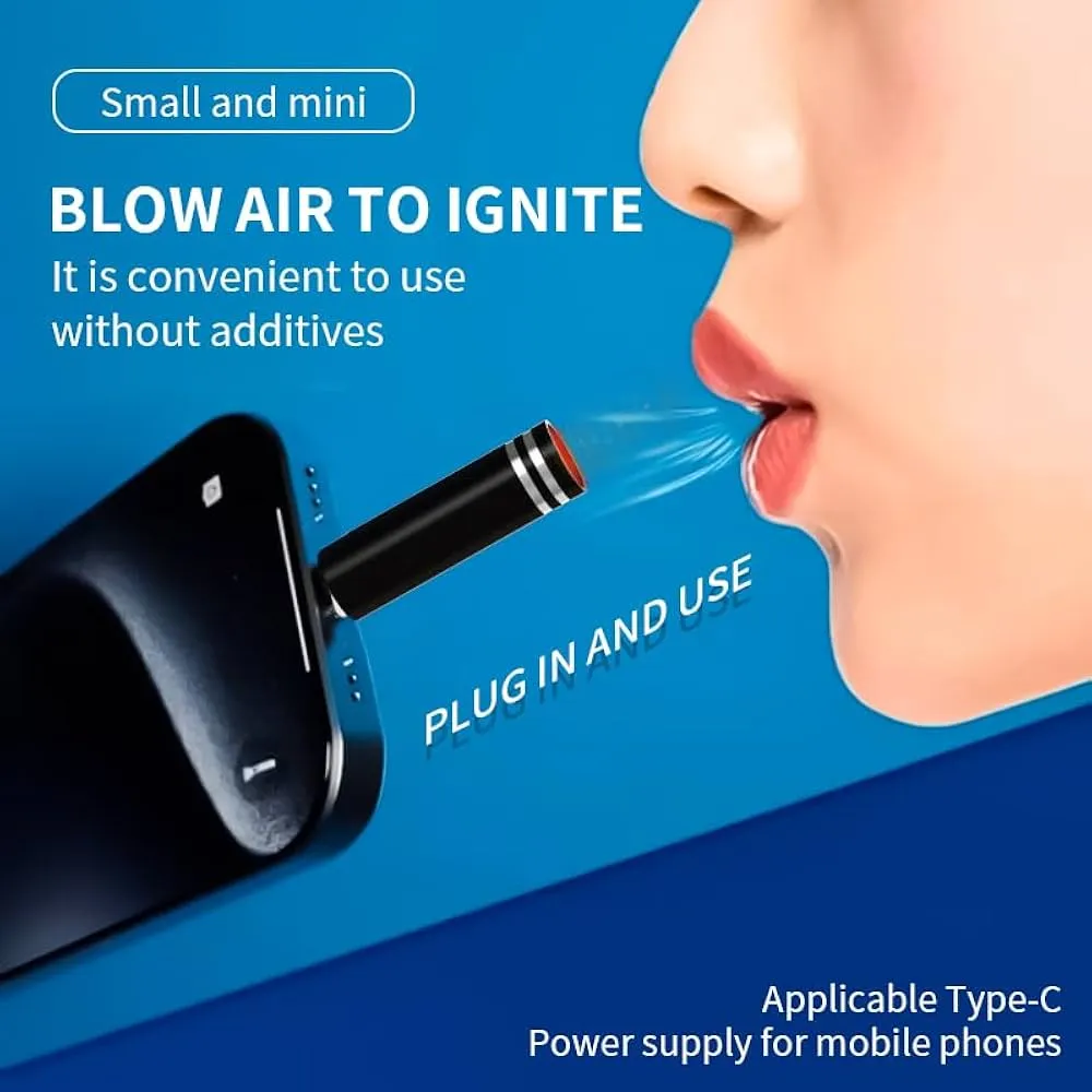 Premium Blowing Type-C Mobile Phone Cigarette Lighter