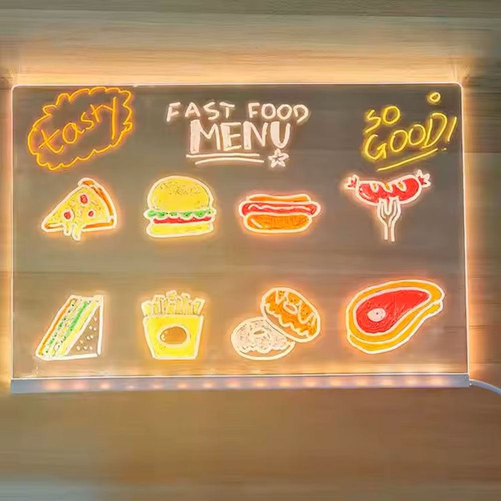 LED Magic Drawing Board With Fluorescent Acrylic KId's Toy_img_3