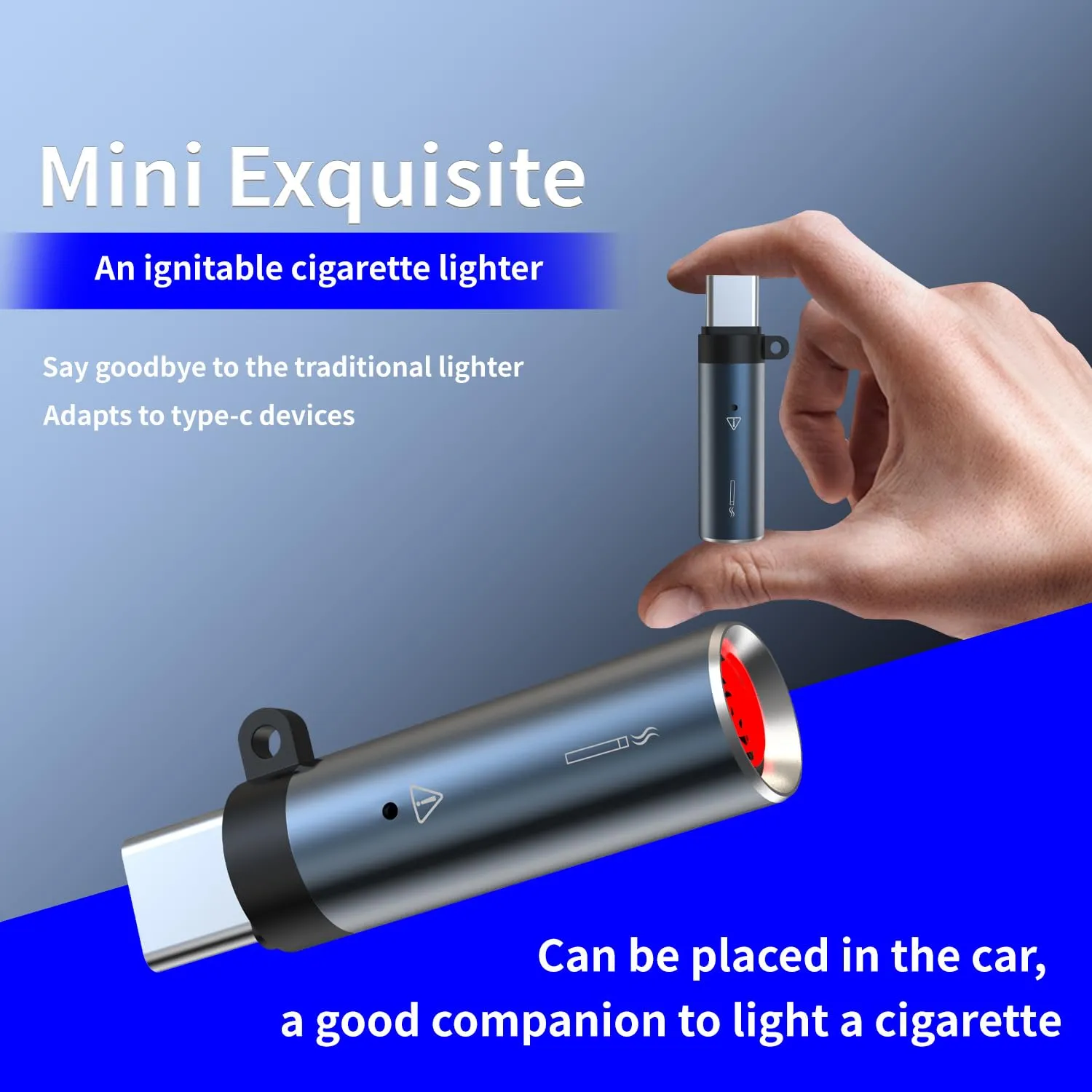 Premium Blowing Type-C Mobile Phone Cigarette Lighter_img_3