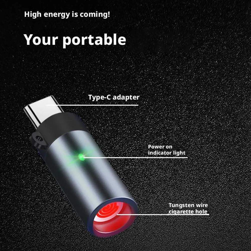 Premium Blowing Type-C Mobile Phone Cigarette Lighter_img_5
