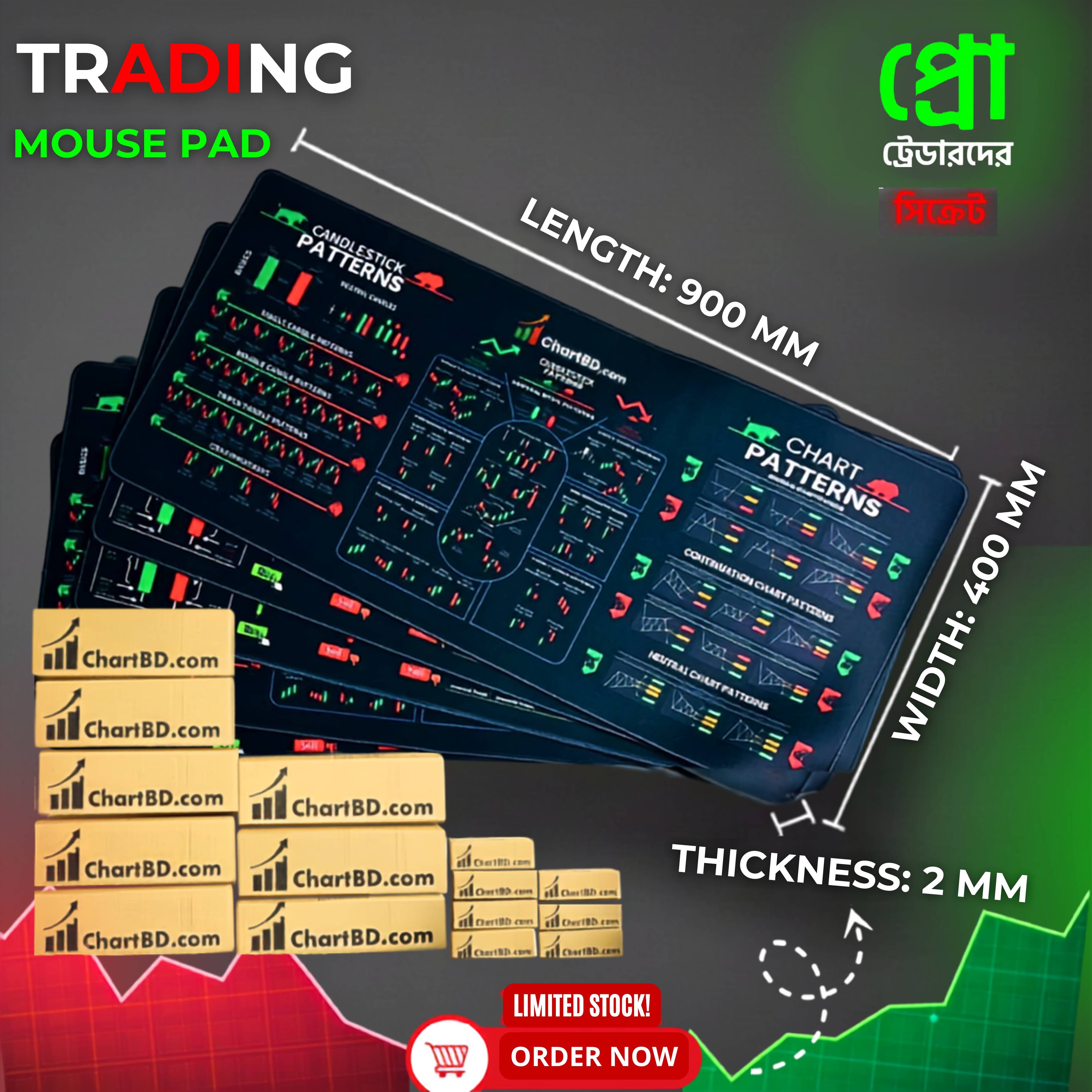 Premium Trading Mouse Pad + ৯টি Trading Strategy PDF — সম্পূর্ণ FREE+ Delivery Charge Free
