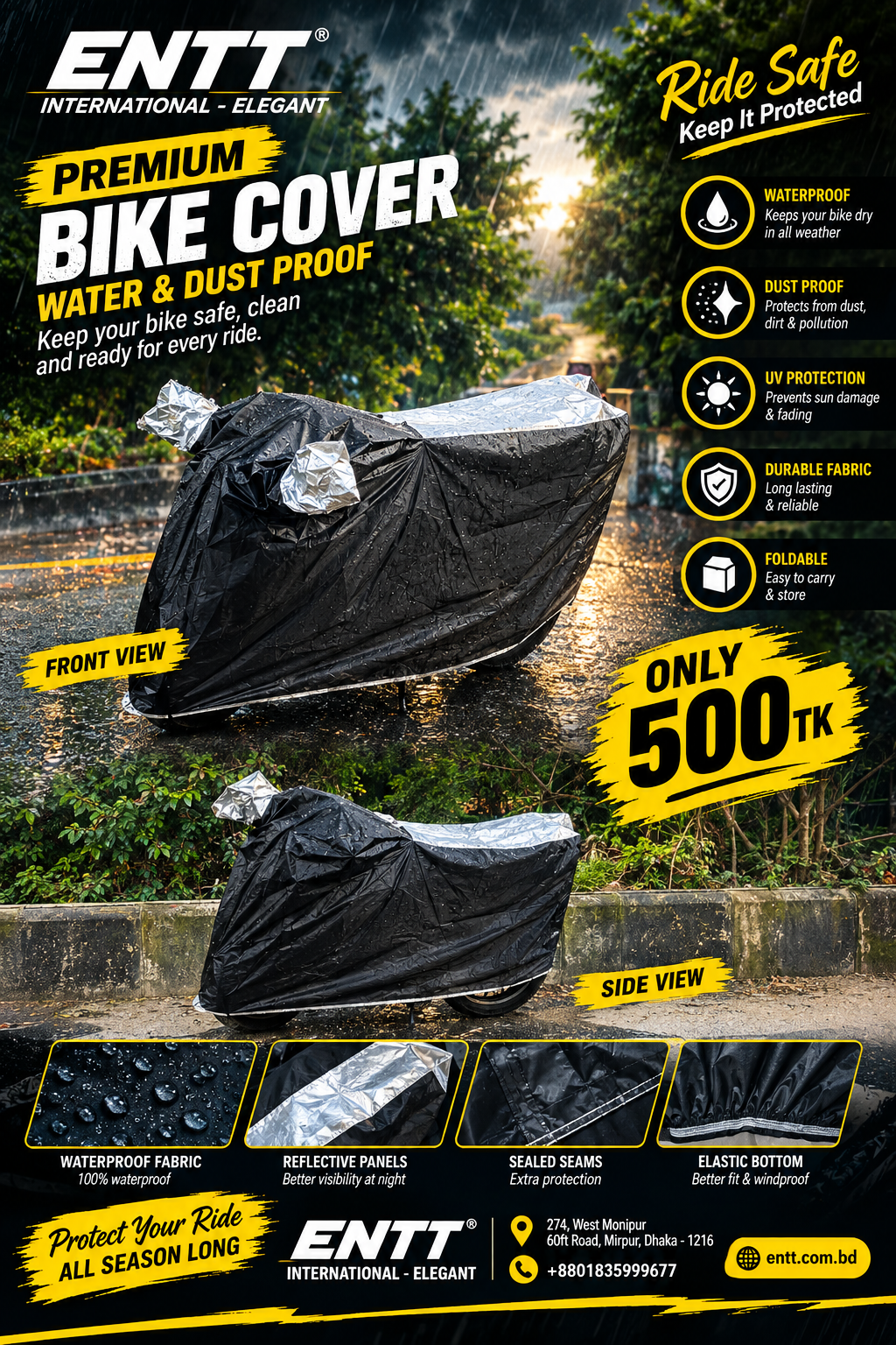 Elegant Standard Bike Cover - Image 3