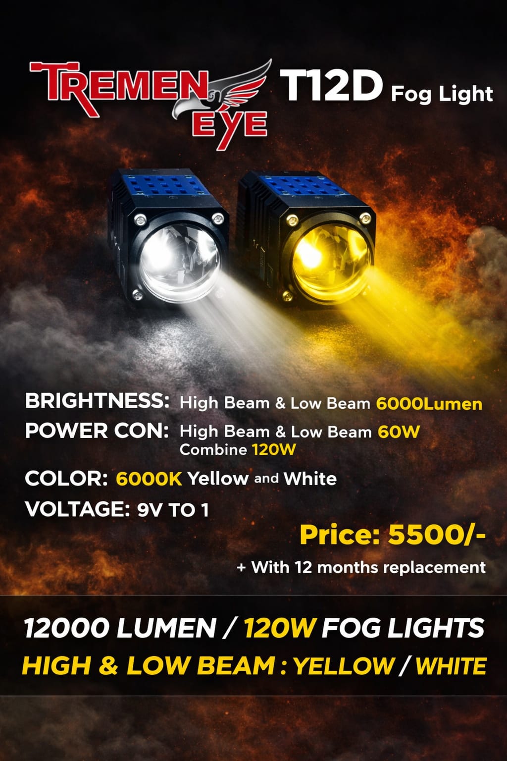 Tremen Eye T12D Fog Light