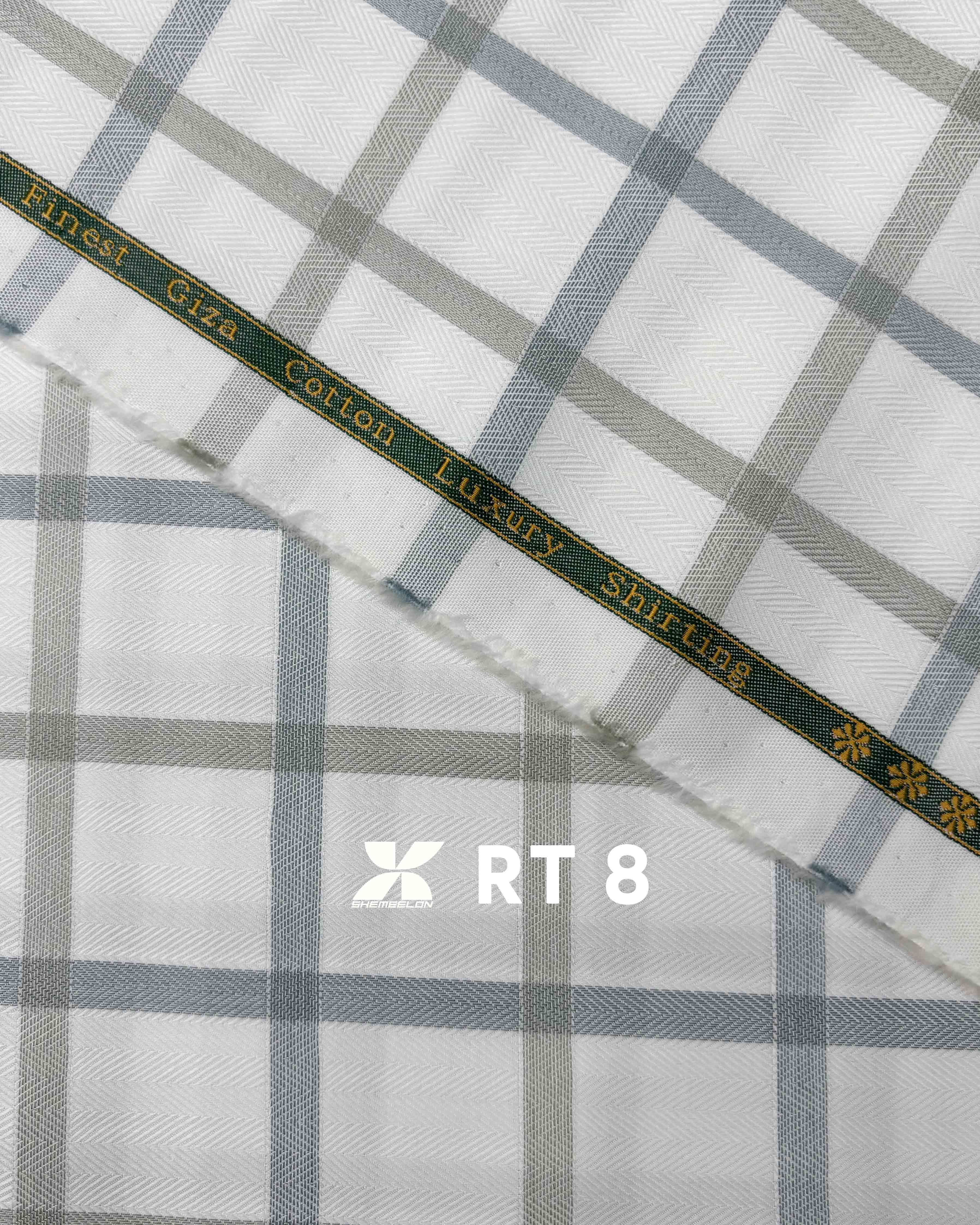 Luxury Cotton Shirt Fabric RT8