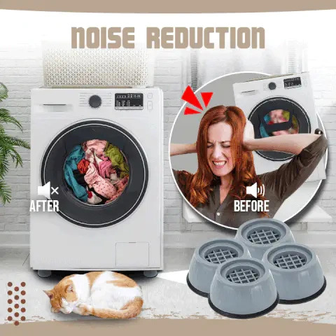 4Pcs Washing Machine Anti Shock Pad, Anti Vibration Pads for Washing Machine