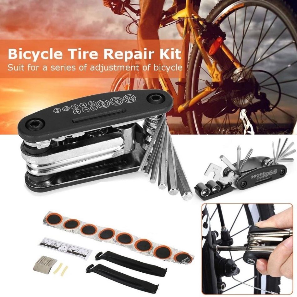 16 In 1 Bike Bicycle Multi Repair Tool Kit