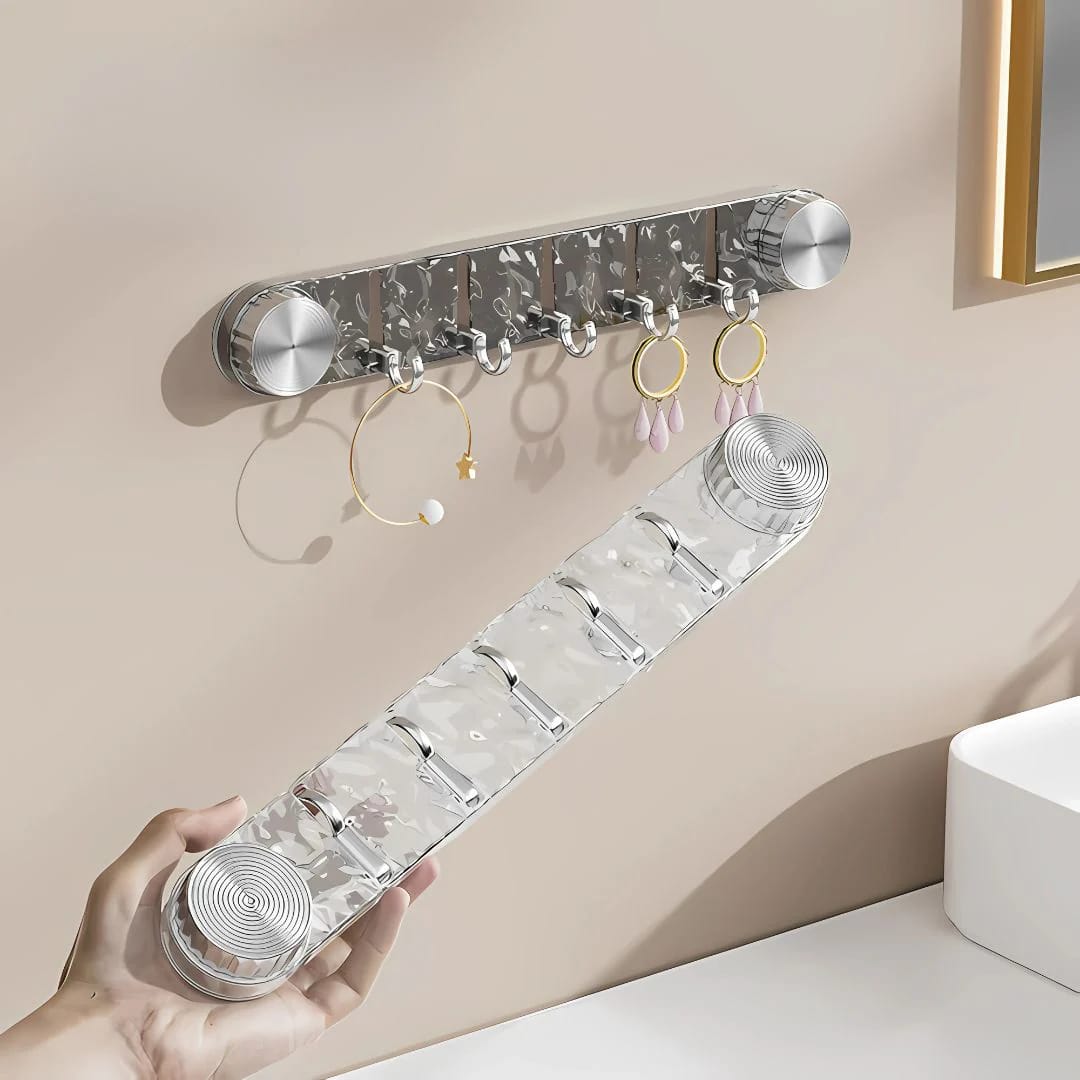 Multipurpose Rotating Suction Cup Hook with Strong Adhesion for Kitchen Supplies and Bathroom Organization