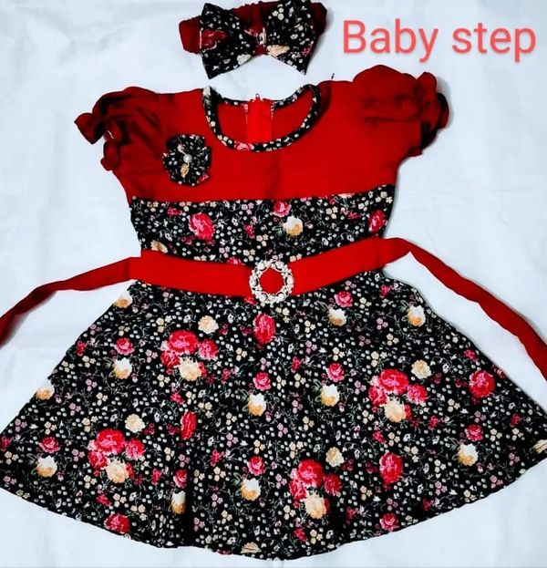 Rose Bloom Baby Dress For Girls