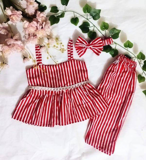 Twilight stripe collection ( লাল কালো রঙের চেকের ড্রেস)