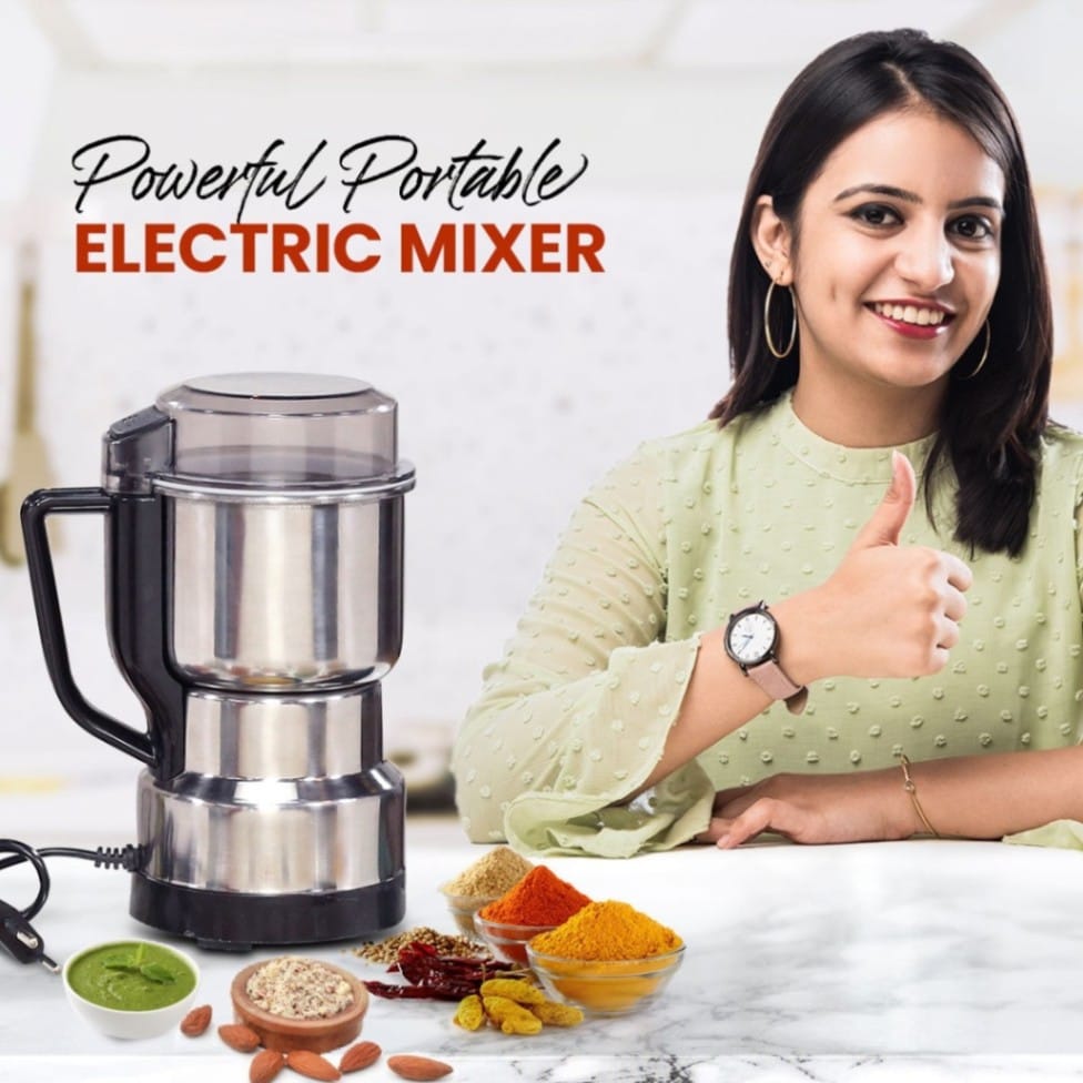 Electric Grinder 1200w Spice Grinder, Coffee Grinder, Flour Powder for Herbs, Spices, Nuts, Wheat, Cereals (Mixer Grinders)
