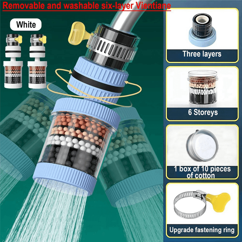 6 Layers 360 Degree Rotatable Water Filter Tap.