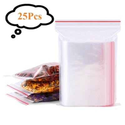 25 Pcs Zip Lock Poly Bag 10 inch X 12 inch