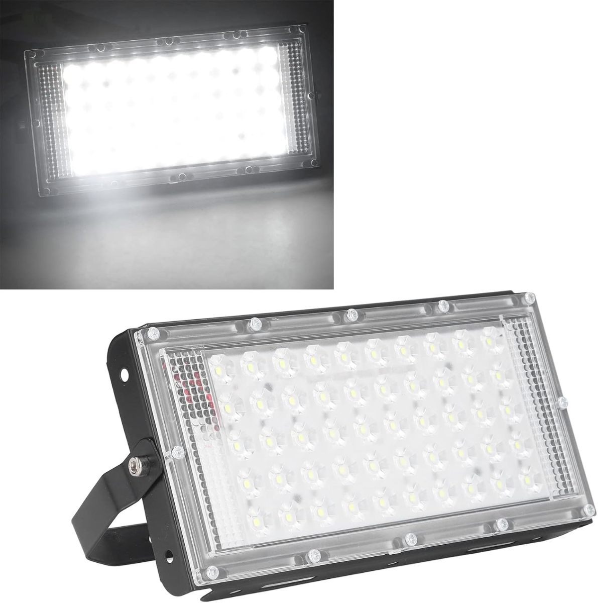 50W LED Flood Light Super Bright Waterproof Outdoor Light with Wide Lighting Range for Courtyards Gardens