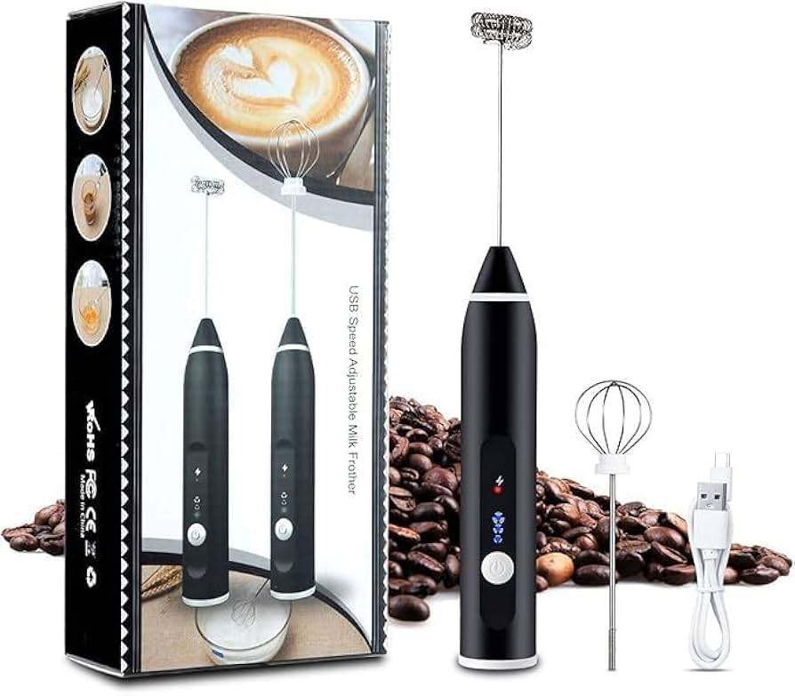 Rechargeable Drink Frother, Portable Hand Blender For Lassi, Milk, Coffee, Egg Beater Mixer - Coffee Mixer