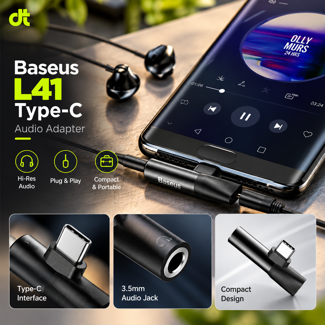 BASEUS L41 Type-C Audio Adapter