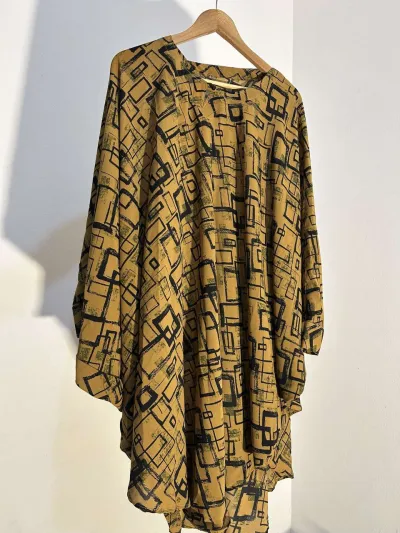 đ¤ White & Black Abstract Kaftan/Kimonu đ¤_img_1