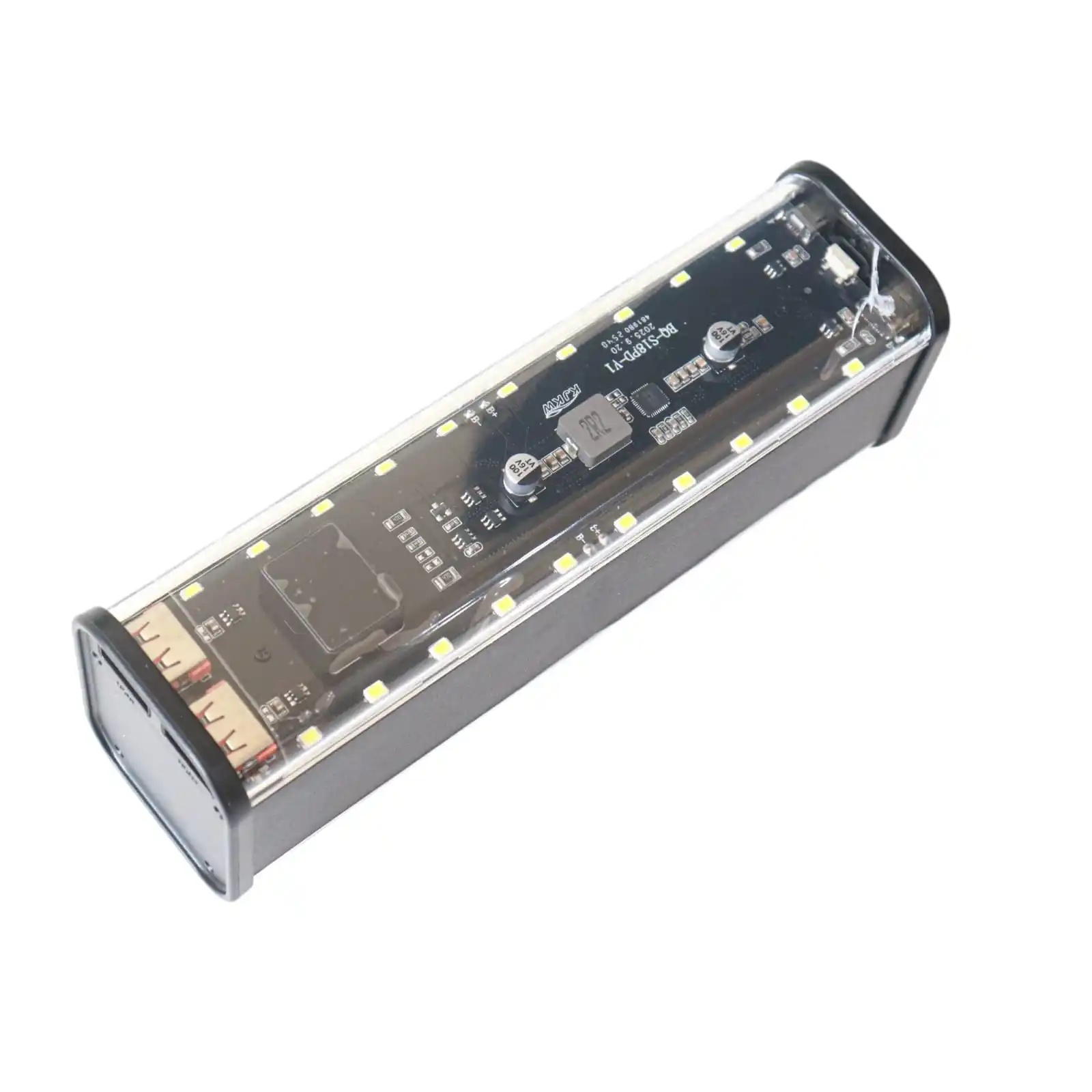 8×18650 DIY Power Bank Case – 22.5W LED Display