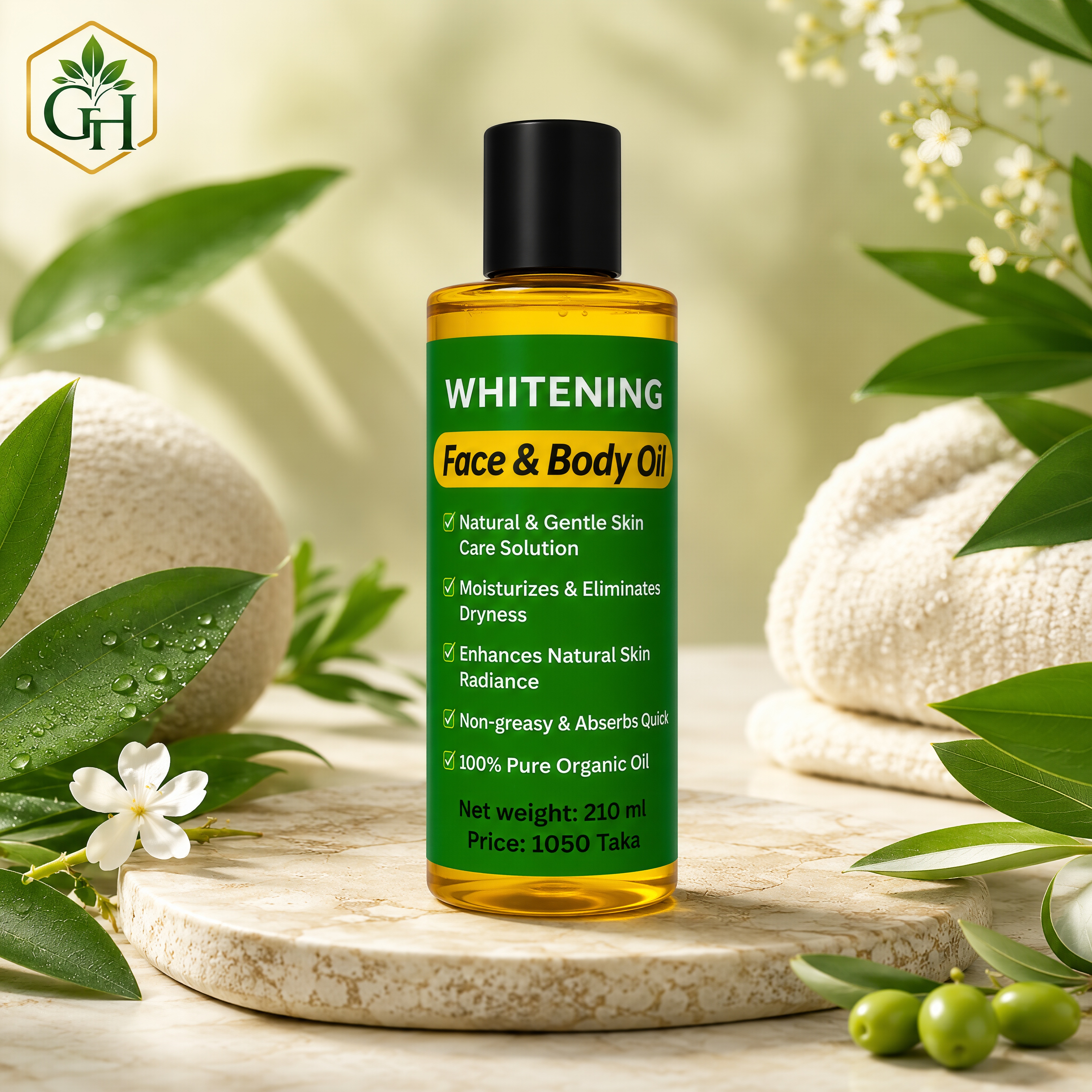 Face & Body Whitening oil
