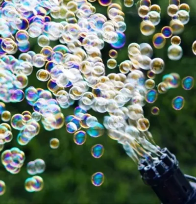 Bubble Blaster 8-Hole Automatic Bubble Blower Electric Bubble Maker Machine Toy for Toddler Kids Boys Girls_img_1