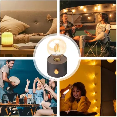 Camping Tent Light | Cute Camping LED Lantern,Retro Camping Lamp Desktop Atmosphere Light, LED Bedroom Sleep Light for Home Bedroom, Living Room_img_1