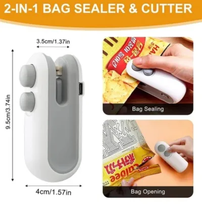 USB Rechargeable Handheld Food Bag Sealer – Seal Freshness Anytime_img_0