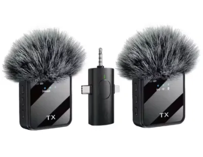 F11-2 3in 1 Wireless Collar Microphone for iPhone/Android/Type C_img_1