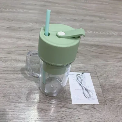 USB Electric Stainless Steel Fruit Juicer Cup Extractor Blender Juice Maker Machine Portable Juicer With Straw_img_2